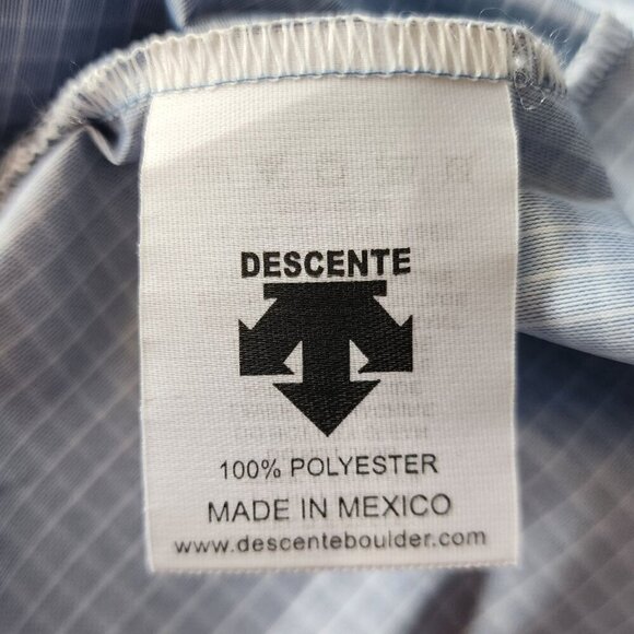 Vintage Descente Mens XL Cycling Jacket Lightweight Blue Windbreaker Cycle Retro - Picture 9 of 10